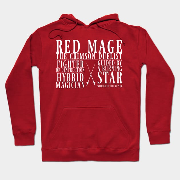 Red Mage Hoodie by snitts